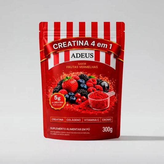 Créatine ADEUS 4-en-1 – Fruits Rouges – 300 g