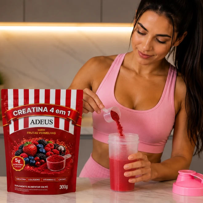 Créatine ADEUS 4-en-1 – Fruits Rouges – 300 g