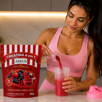 Créatine ADEUS 4-en-1 – Fruits Rouges – 300 g