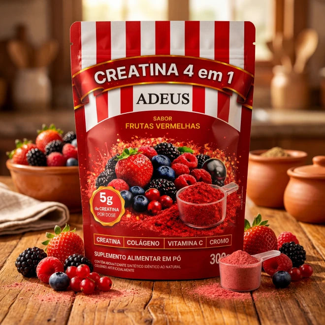 Créatine ADEUS 4-en-1 – Fruits Rouges – 300 g