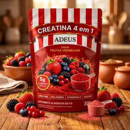 Créatine ADEUS 4-en-1 – Fruits Rouges – 300 g